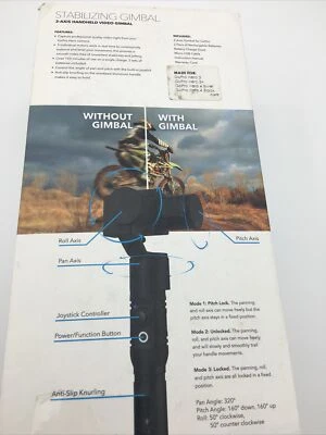 SkyLab 3-Axis Handheld Stabilizing Gimbal for GoPro - Black  - Image 1 of 4