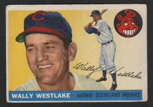 1955 Topps Baseball - WALLY WESTLAKE - #102, CLEVELAND INDIANS - Bild 1 von 1