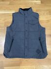 The North Face Mens M Gray Patricks Point Puffer Vest Insulated Zipped Pockets