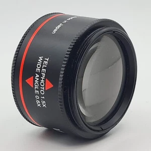 Vivitar Reversible Tele Wide Video Lens Telephoto 1.5X Wide Angel 0.6X - Picture 1 of 6