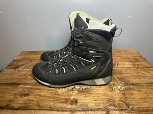 Asolo Womens Size 8 Alliance GV Gore-Tex WOOL LINE Waterproof Black Hiking Boots - Picture 1 of 9