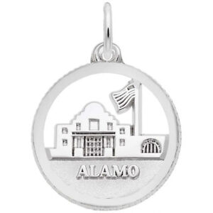 Sterling Silver The Alamo Disc Charm by Rembrandt