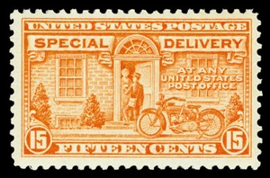 Scott E13 1925 15c Special Delivery Flat Plate Issue Mint F-VF OG NH Cat $75 - Picture 1 of 1