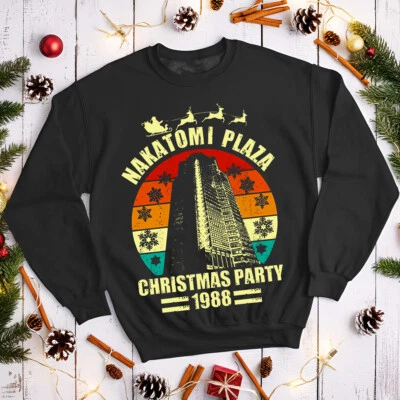 Nakatomi Plaza Christmas Jumper Party 1988 Mens and Womens Sweatshirts #MC - Image 1 of 4