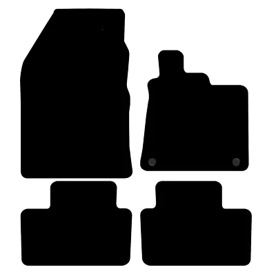 Fits Renault Captur 2020-onwards Fully Tailored Deluxe Car Mats in Black - Image 1 of 4