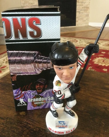 Brandon Saad Champions Rockford Icehogs Bobblehead 2012-2013 w/ Box Cover