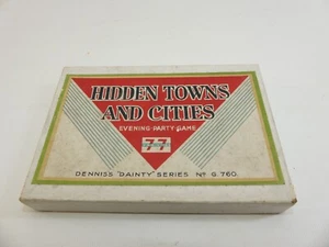 (ref288CN) Vintage Game Hidden Towns and Cities Game Dennis's Dainty Series G760 - Picture 1 of 4