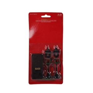 Santa's Workbench Collection Lighted Street Lamp Posts Set Of 2 Village Accessy - Picture 1 of 5
