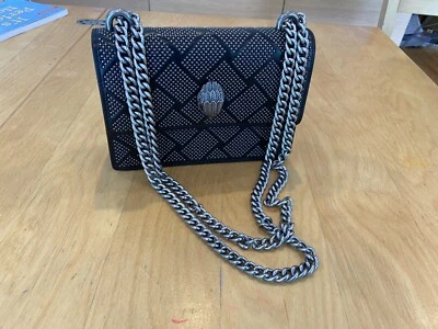 Nuevo sin etiquetas Bolso de Hombro de Colección KURT GEIGER Shoreditch Cuero Negro Cierre Cabeza de Pájaro Foto 1 de 4