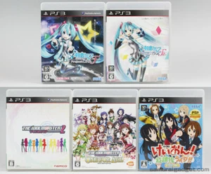 Hatsune Miku Project Diva F & IDOLMASTER & K-On! Ho-kago Live PS3 [5Games] Japan - Picture 1 of 12