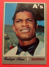 1970 Topps Card #434  Felipe Alou -  Oakland Athletics
