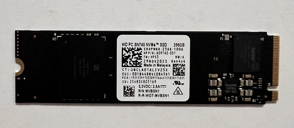 Western Digital M.2 Interface 256 GB Solid State Drives for sale