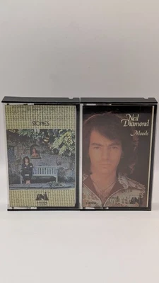 Neil Diamond Stones/Moods Cassette Lot (Cassette, MCA) VG-VG+ - FAST SHIPPING - Image 1 of 3