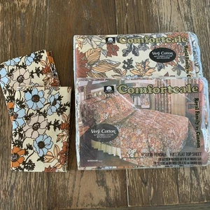 Royal Family by Cannon Vintage Lakenset volle Größe Blumenmuster flach Spannkissenbezug neu aus altem Lagerbestand - Bild 1 von 6