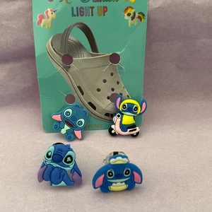 Fashion charms light up two of them of the four stitch new for crocs or anything - Picture 1 of 2