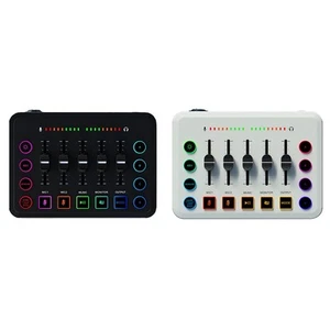 RGB beleuchteter Audio Mixer mit 48V Leistung perfekt f??r Gamer und Creatoren - Afbeelding 1 van 14