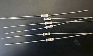 6pcs 5.62 ohm 1/4W 1% Metal Film Precision Axial Resistors (White) ~ NEW ~ - Picture 1 of 1
