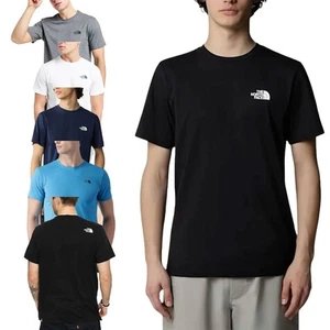 The North Face Simple Dome Mens T-Shirt Crew Neck Short Sleeve Top TNF Logo Tee - Picture 1 of 45