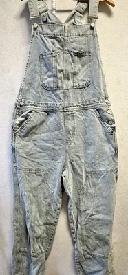 MAN boohooman Denim Overalls Men Size 32 (38 X 31 1/4) Light Denim Overalls - Image 1 of 4