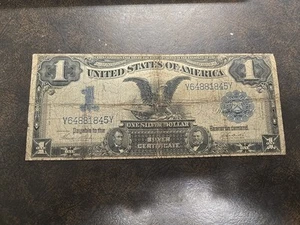 FR # 233 1899 Silver Certificate Black Eagle Large Note $1 Dollar Lincoln Grant - Picture 1 of 10