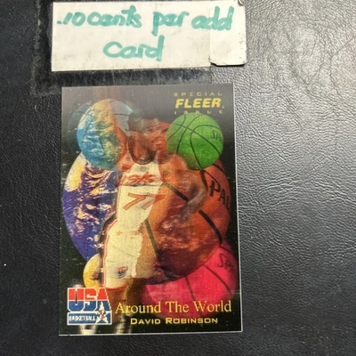 Баскетбольный мяч B35a 1996/97 Fleer Special США NO48 Дэвид Робинсон Around The World - Изображение 1 из 2