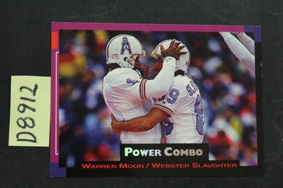 1993 Pro Set Power #6 Warren Moon / Webster Slaughter Combos (D8912 - Image 1 of 2