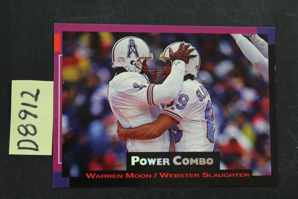 1993 Pro Set Power #6 Warren Moon / Webster Slaughter Combos (D8912 - Image 1 of 2