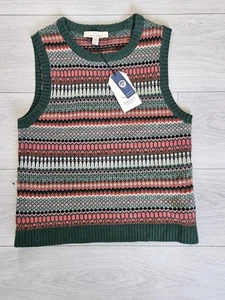 Seasalt Percella Cove Vest Weaving Needle Wisteria Mix Size 10 - Picture 1 of 8