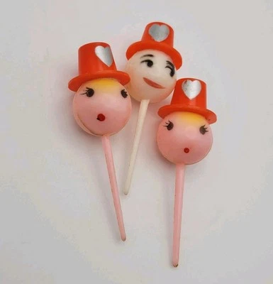 Lote De 3 Corazones De Colección Decoración De San Valentín Plástico Cupcakes Toppers Pasteles Foto 1 de 4