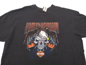 Harley Davidson T-Shirt 2XL Black Motorcycle Skull Rider Las Vegas Nevada 2014 - Picture 1 of 14