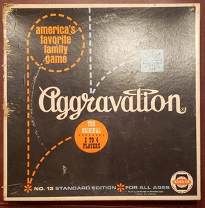 Aggravation Gioco da Tavolo 1962 Edizione Standard Vintage (dadi mancanti) - Foto 1 di 6