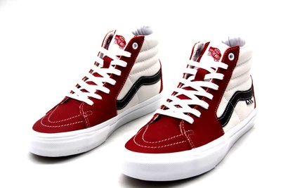 Vans Skate Sk8-Hi Sport Leather Chilli Pepper/White VN0A5FCC82E UNISEX SHOE - Image 1 of 4