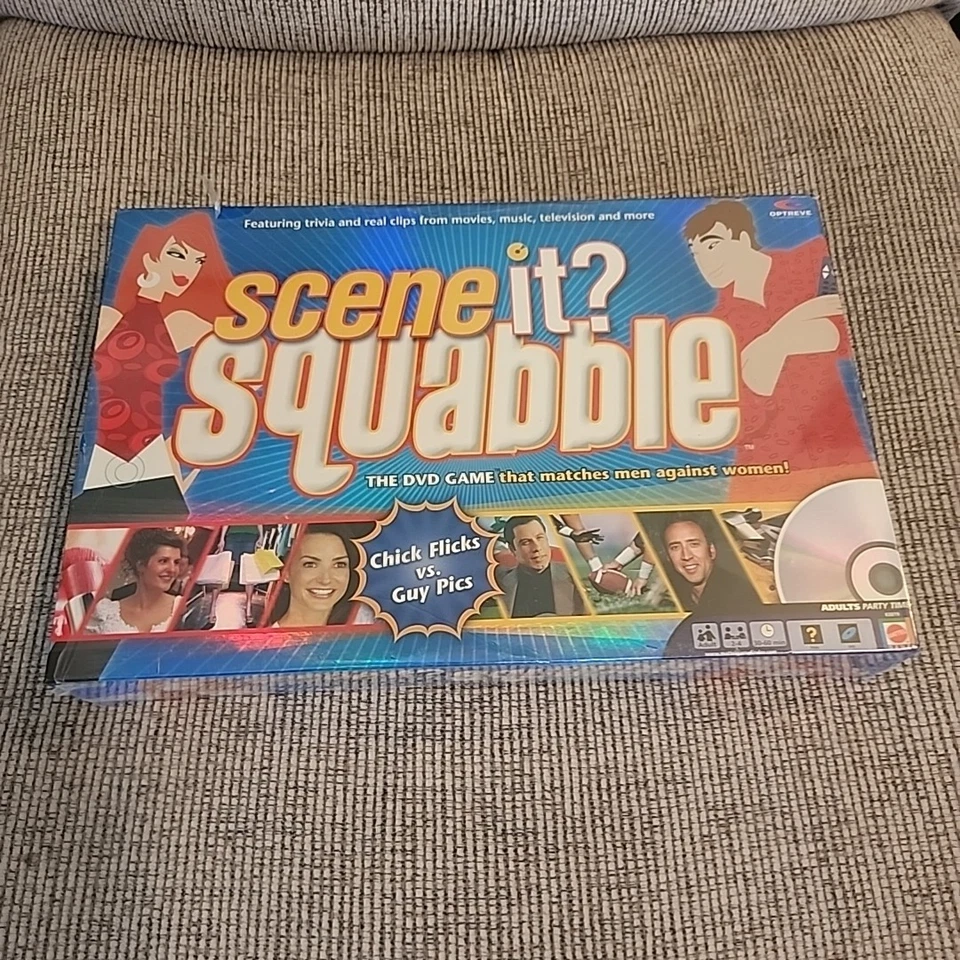 Scene It? Squabble The DVD Game Chick Flick vs. Guy Pics NEW Sealed - Image 1 of 4
