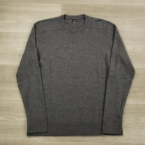 Smartwool Sparwood Crew Sweater Men's Medium Gray Merino Wool Blend Crew Neck - Picture 1 of 14