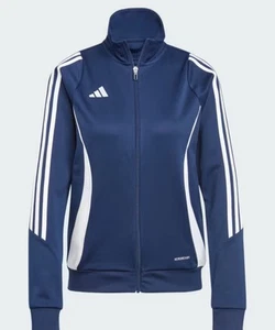 Adidas Giacca da Allenamento Donna TIRO 24 In Navy/Bianco Taglia M Nuova - Foto 1 di 7