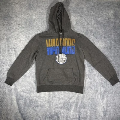 Sudadera con Capucha Golden State Warriors Para Hombre Pequeña Gris Pullover Canguro Bolsillo NBA Unk Foto 1 de 4