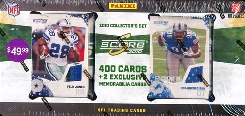 2010 SCORE FACTORY SEALED FOOTBALL SET W/SPECIAL FELIX JONES, NDAMUKONG SUH - Image 1 of 1