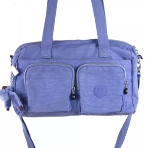 Bolso Kipling Cool Defea Azul Aciano Fin de Semana Lona Bolsillos con Cremallera Doble Correa - Imagen 1 de 24