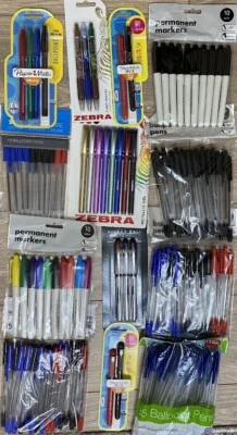 MIXED BRANDS Erasable Gel / Gel/ Normal Ballpoint & Permanent Pens Varity Packs, Mixed Colour