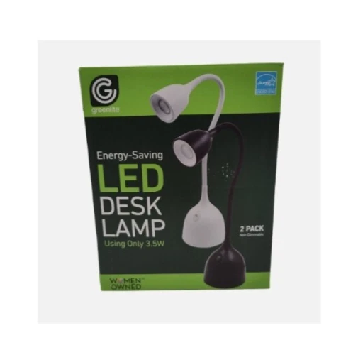 Greenlite - Energy-Saving LED Flexible Desk Lamps - 2 Pack Bright White
