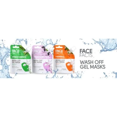 Face Facts Peel-Off Glitter Face Mask 60ml - Cleansing & Brightening Skin Glow - Image 1 of 2