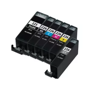 6 NEW INK WITH CHIP FOR CANON PGI225 BK CLI226 B/C/M/Y/Gray Pixma MG6120 MG8120 - Picture 1 of 1