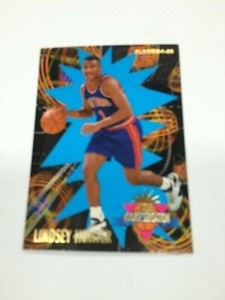 1994/95 FLEER NBA BASKETBALL CARD ROOKIE SENSATION CHASE CARD #11 LINDSEY HUNTER