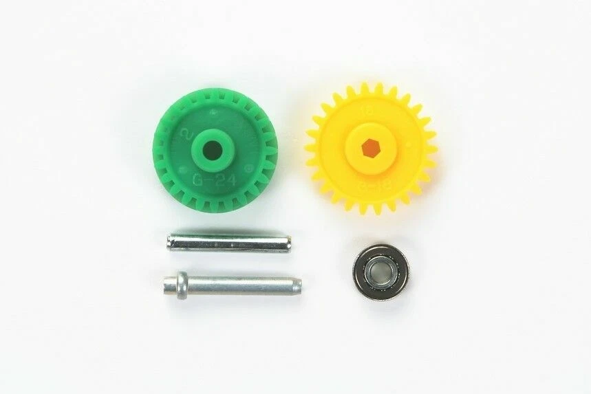 Tamiya 15434 1/32 Mini 4WD Parts Jr High Speed Ex Counter Gear (3.7:1) Set - Image 1 of 1