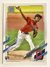 2021 Topps 70 Triston McKenzie Series One Rookie Base RC #319 Cleveland Indians