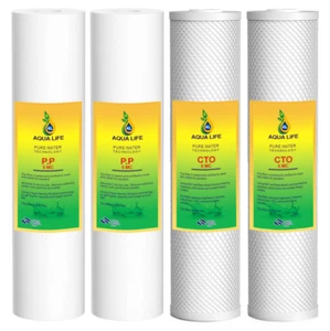 20" x 4.5" Big Blue Whole House Water Filter Replacement Cartridges 2 SET - Picture 1 of 5