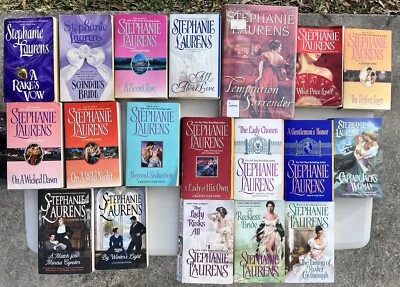 Stephanie Laurens Book Lot of 19 Paperback Historical Romance Cynster, Bastion + Foto 1 de 4