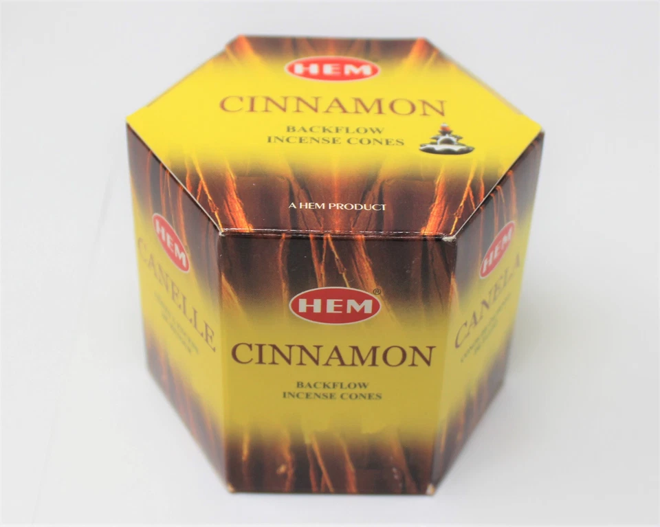 Conos de incienso de reflujo dobladillo CINNAMON: paquete 40 (conos de reflujo posterior, estilo fuente) Foto 1 de 1