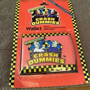Crash Dummies Wallet Sealed1992 TYCO Moc New Sealed Rare!