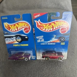 🔥🔥Hot Wheels 1991 Purple Passion And  1995 Nomad $12🔥 - Picture 1 of 12